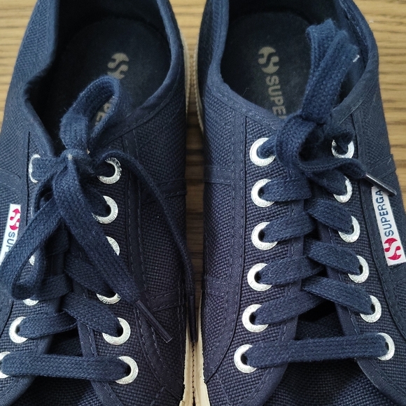 Superga Navy Blue Canvas Sneakers - Picture 3 of 5